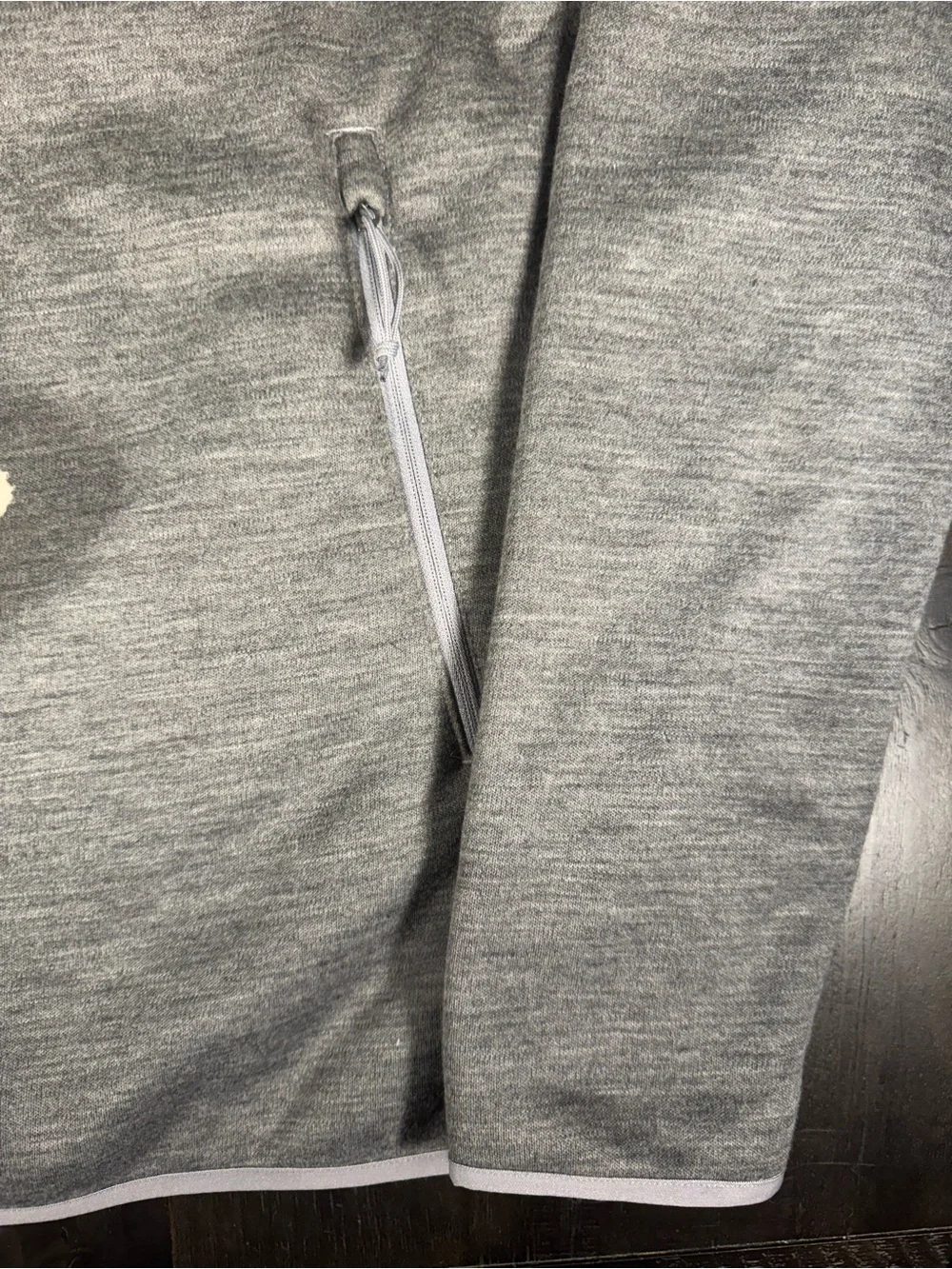 The North Face Sherpa Lined Gray Snap‑Placket Fleece Pullover Medium